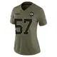 Limited Olive Women's Brenton Cox Jr. Green Bay Packers 2025 Salute to Service Jersey