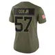 Limited Olive Women's Brenton Cox Jr. Green Bay Packers 2025 Salute to Service Jersey
