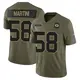 Limited Olive Youth Greer Martini Green Bay Packers 2025 Salute to Service Jersey