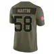 Limited Olive Youth Greer Martini Green Bay Packers 2025 Salute to Service Jersey