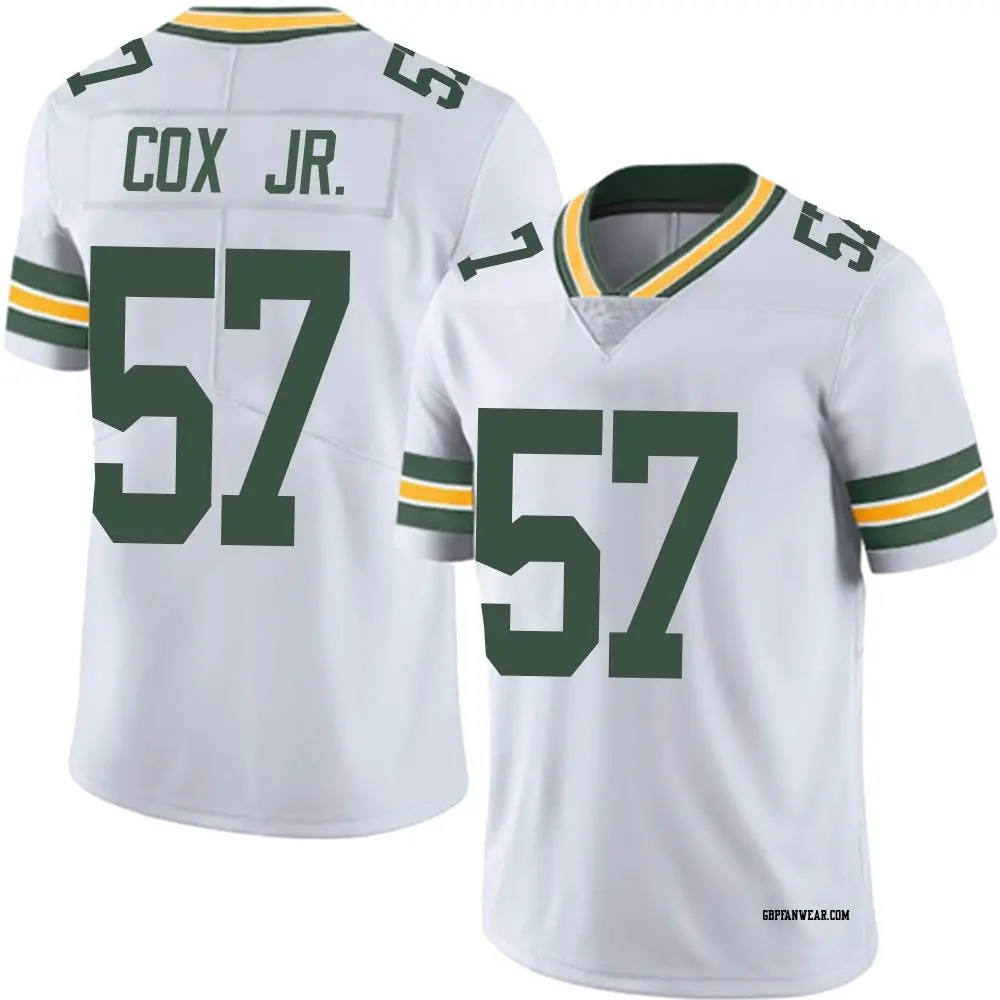 Limited White Men's Brenton Cox Jr. Green Bay Packers Vapor Untouchable Jersey